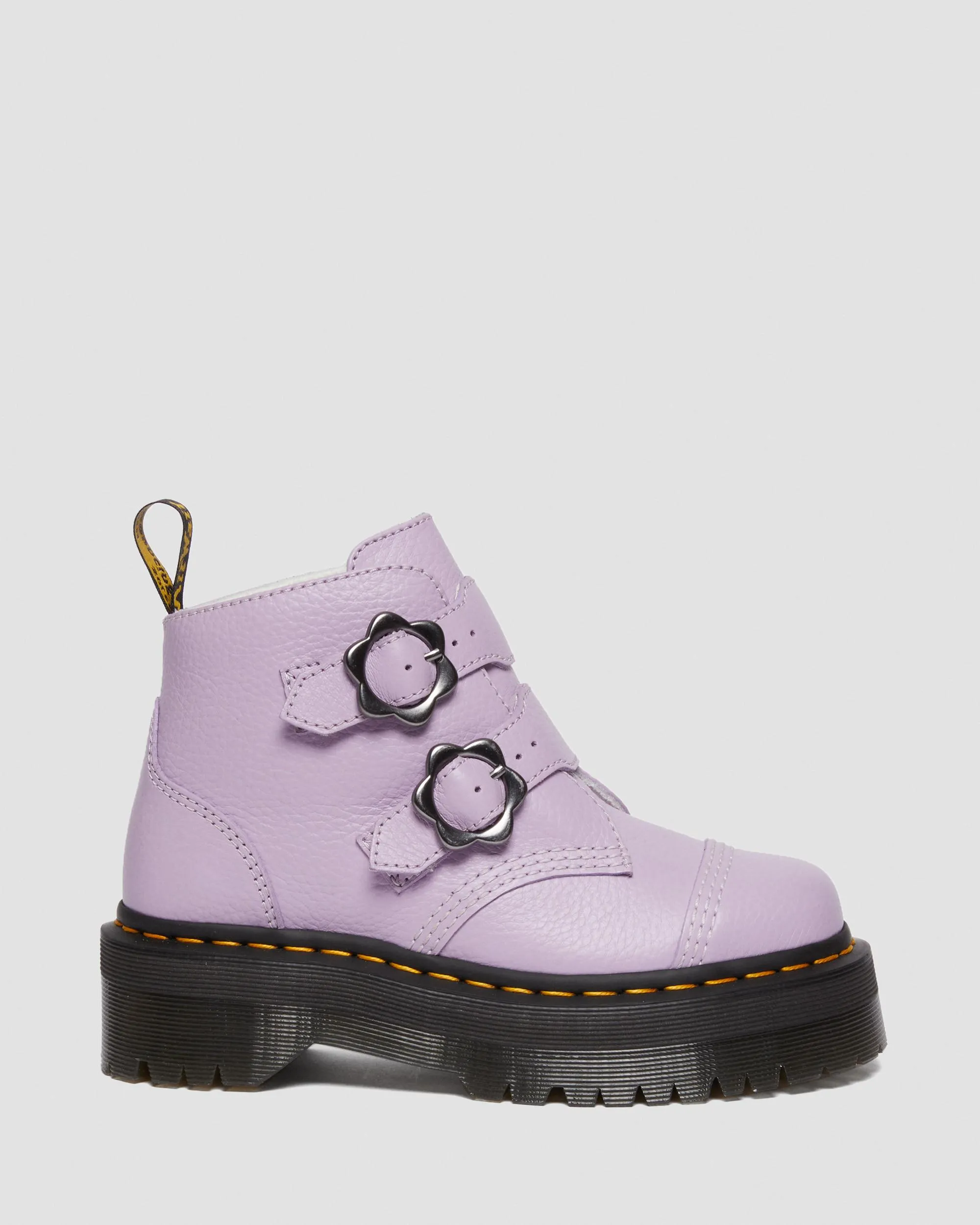Botas con plataforma Devon Flower de piel Milled Nappa