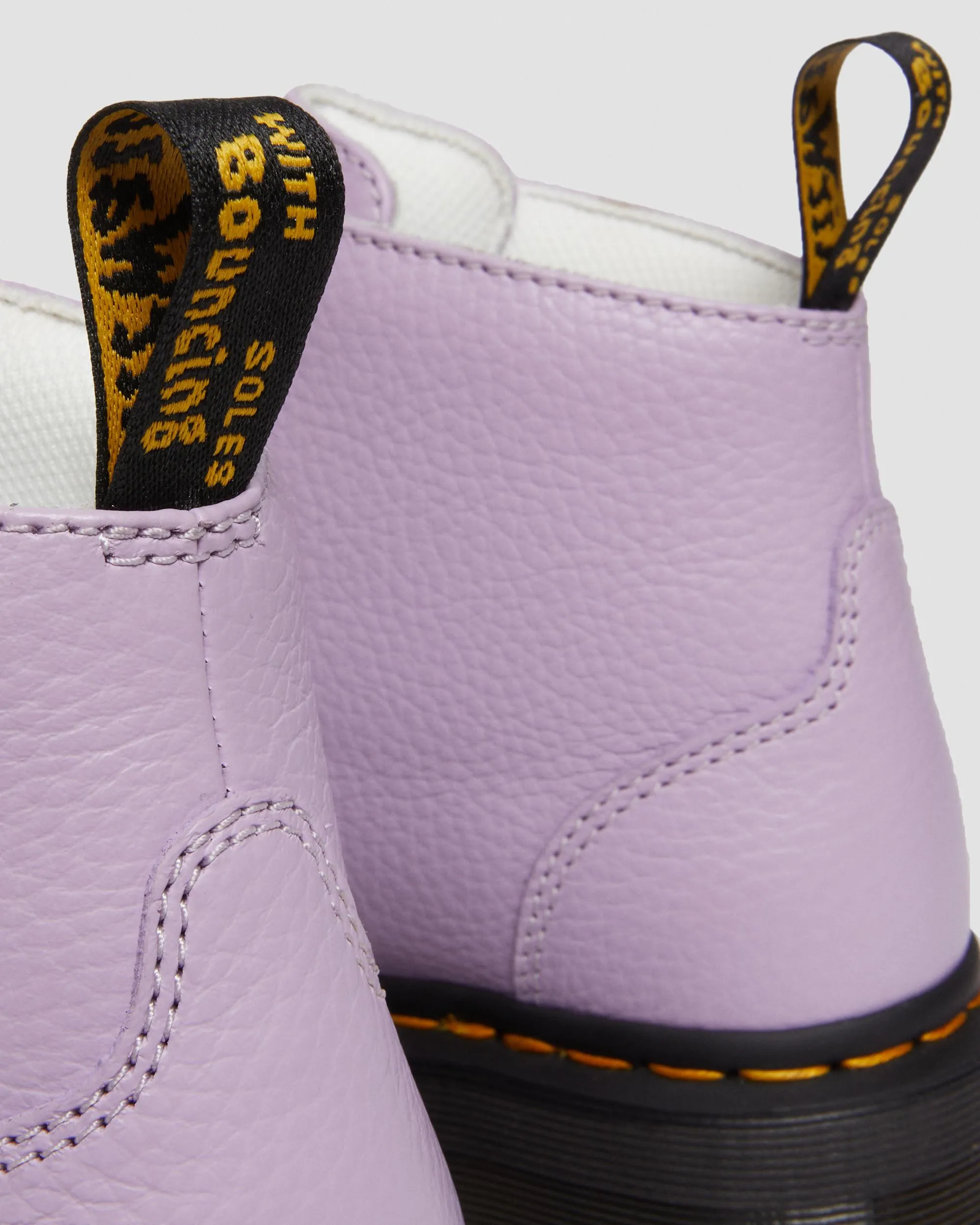 Botas con plataforma Devon Flower de piel Milled Nappa