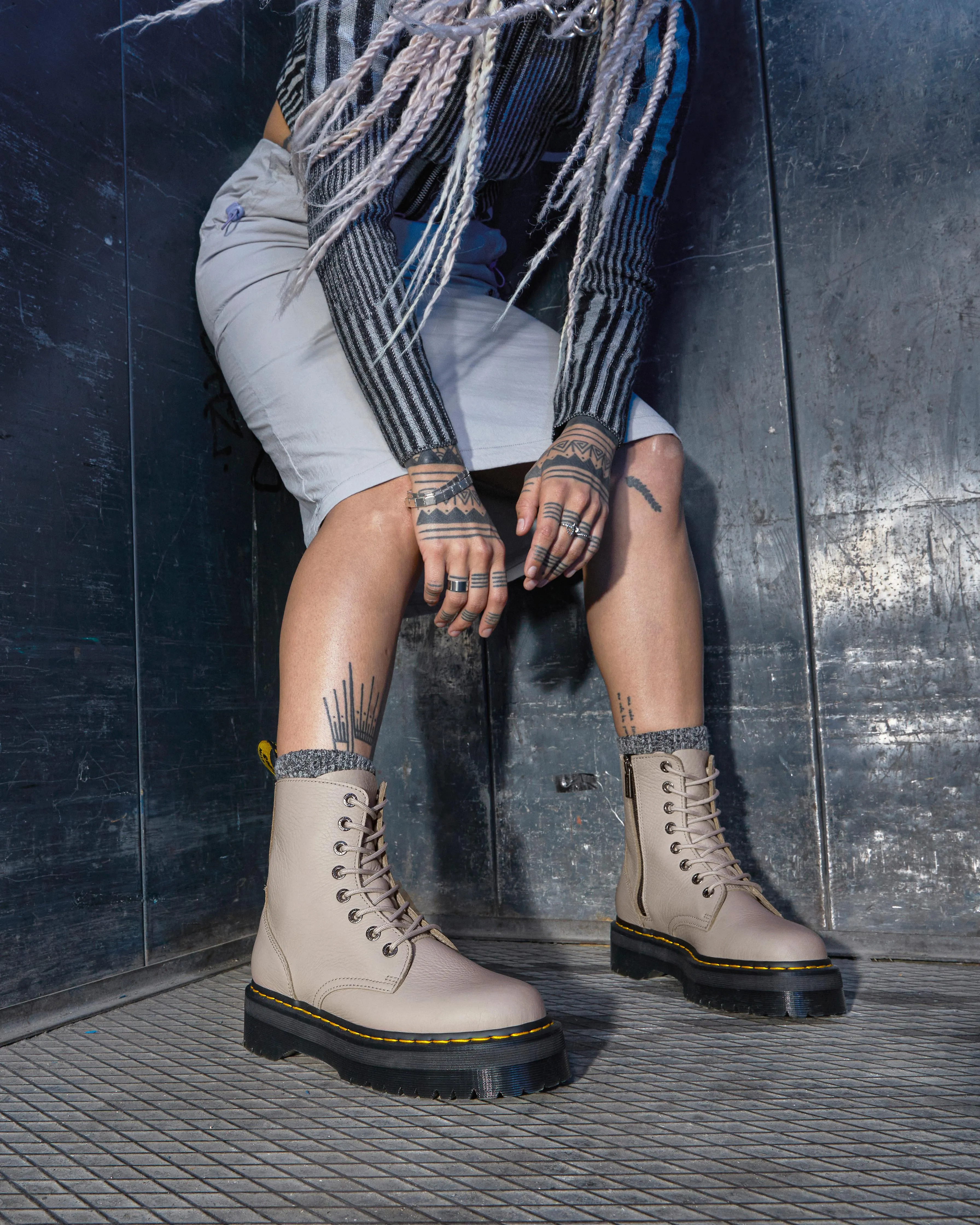 Botas con plataforma Jadon III de piel Pisa