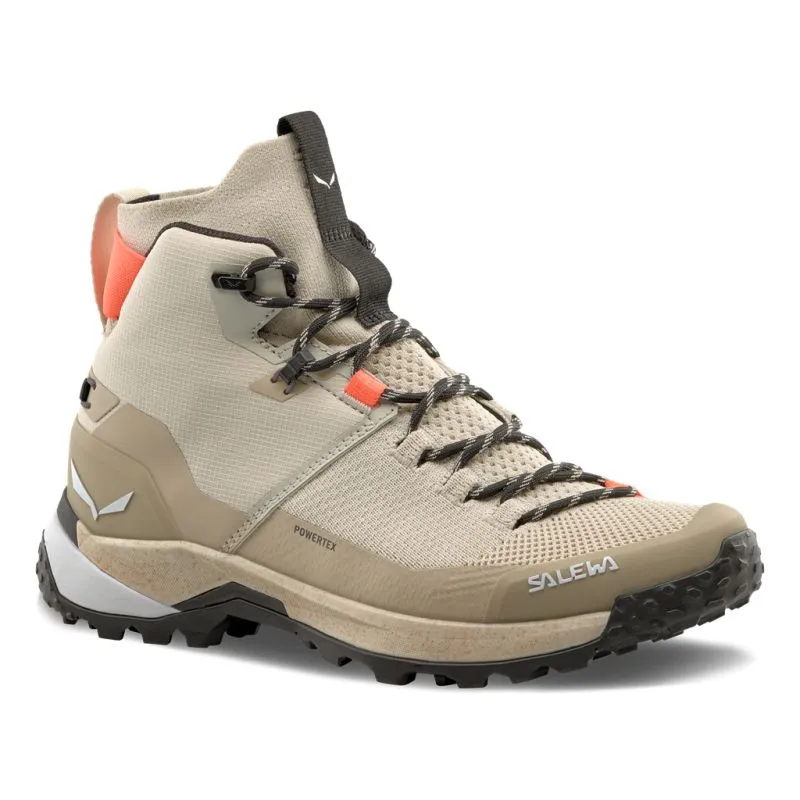 Botas de montaña para mujer Salewa PUEZ KNIT MID PTX (Avena/Arena movediza)