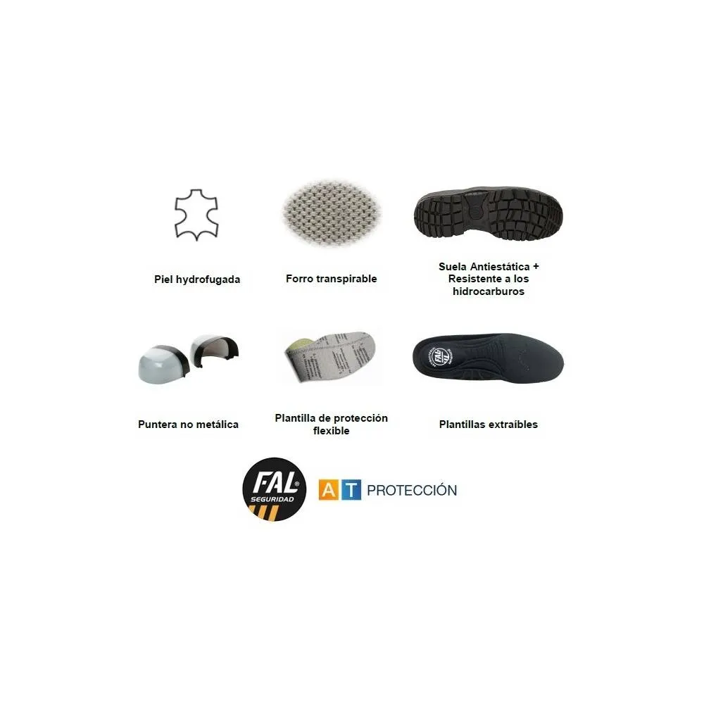 Botas de trabajo FAL SEGURA S3 ESD Metal Free | OUTLET