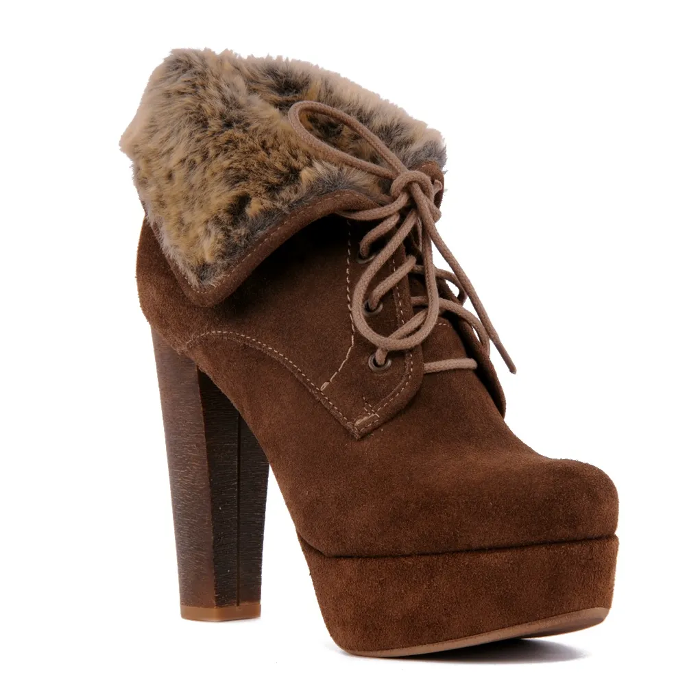 Botines topo mujer tacón alto Ilovc