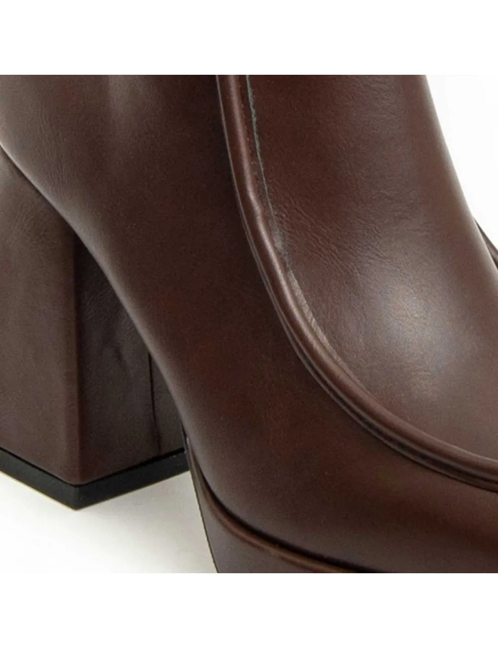 Botín De Tacón Para Mujer.  Montevita  Bottivita29  93988 Marrón