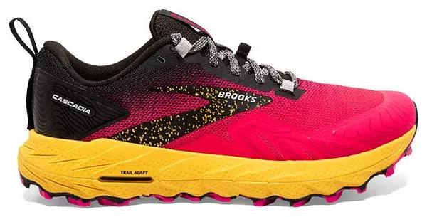 Brooks Running Brooks Cascadia 17 Rosa Amarillo Zapatillas de Trail para Mujer