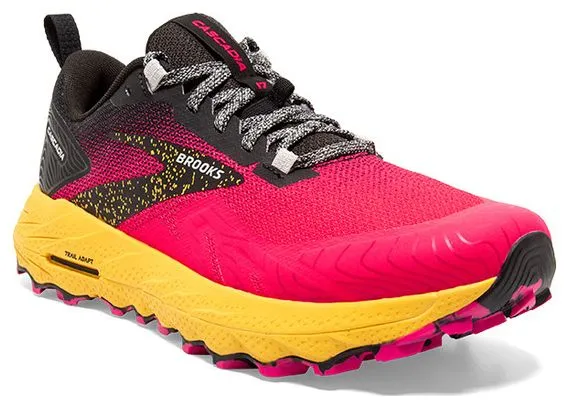 Brooks Running Brooks Cascadia 17 Rosa Amarillo Zapatillas de Trail para Mujer