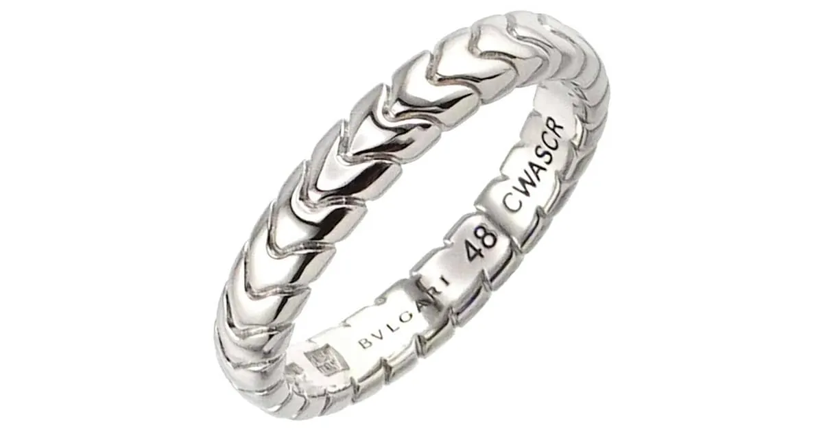 Bulgari Anillo de Platino Bvlgari Spiga #48 