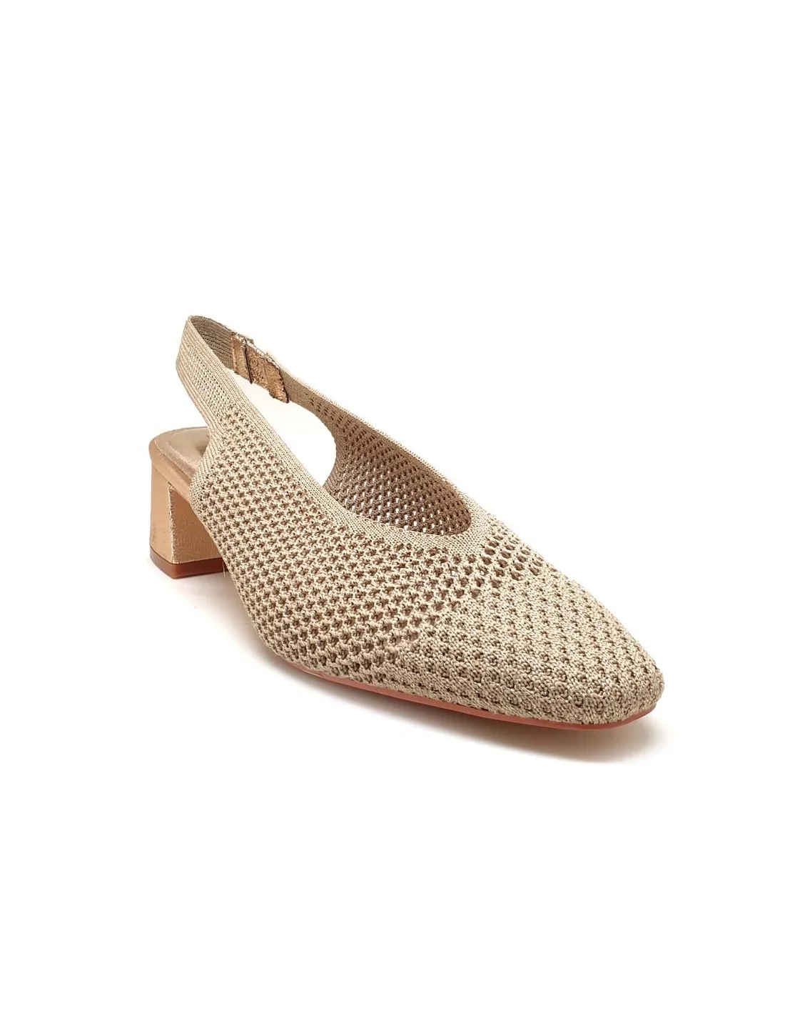 BUONAROTTI ZAPATO DE PUNTO DESTALONADO CON TACÓN GRUESO S3195