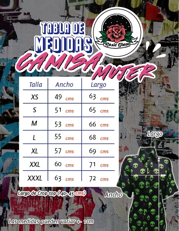 CAMISA CR\U00E1NEOS EN FLAMAS  ROSIEGLAM