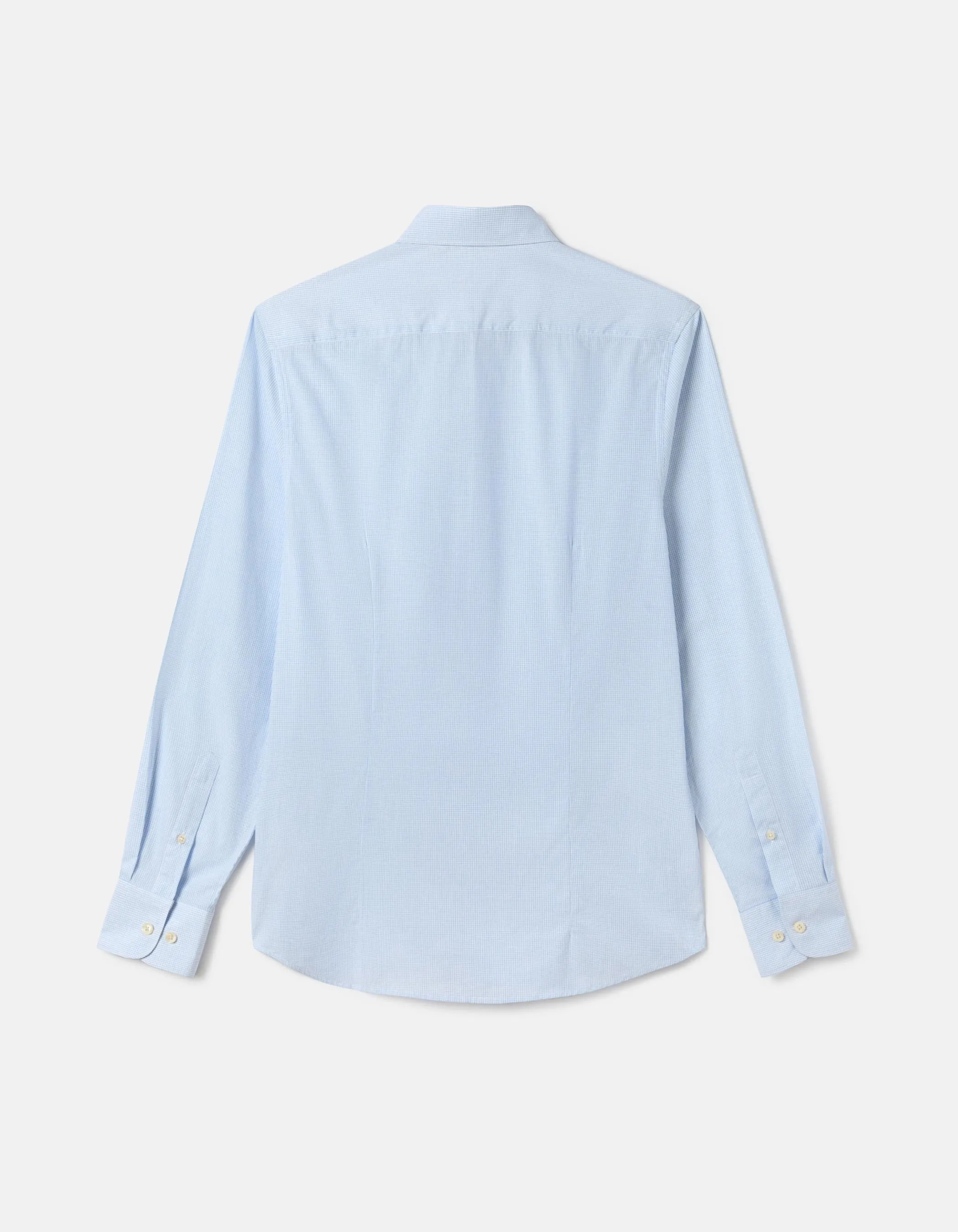 Camisa microcuadro popelín