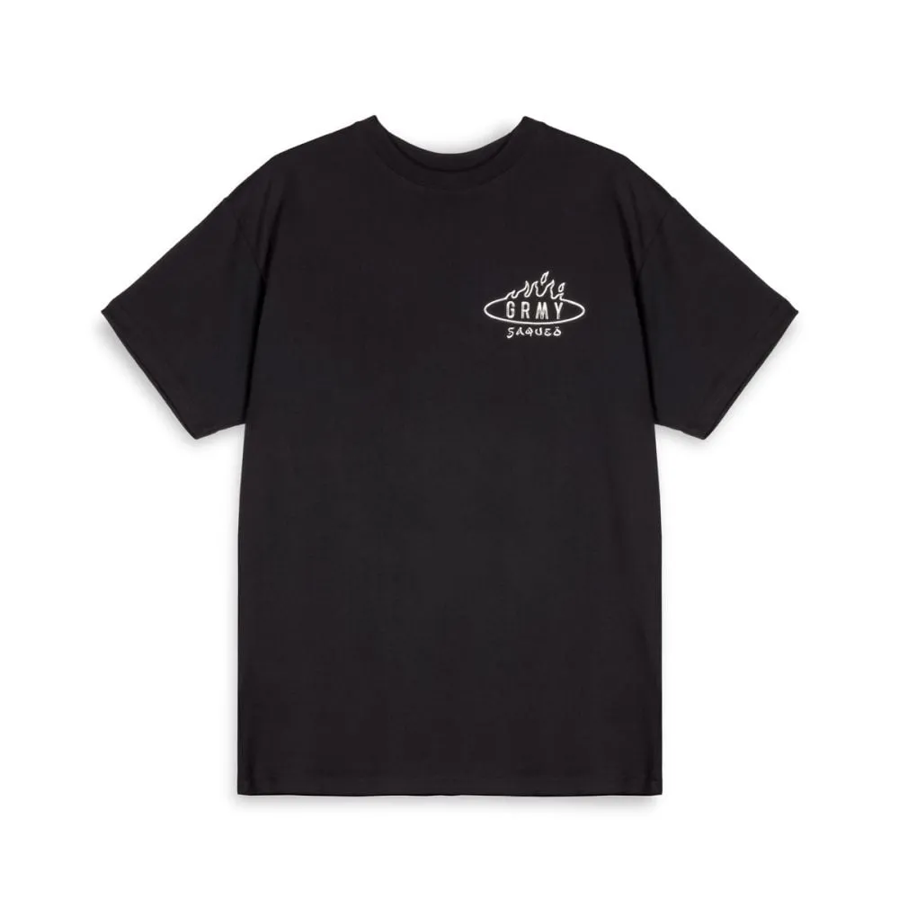 CAMISETA GRIMEY BURN IN FLAMES THE ANVIL  BLACK | SS24