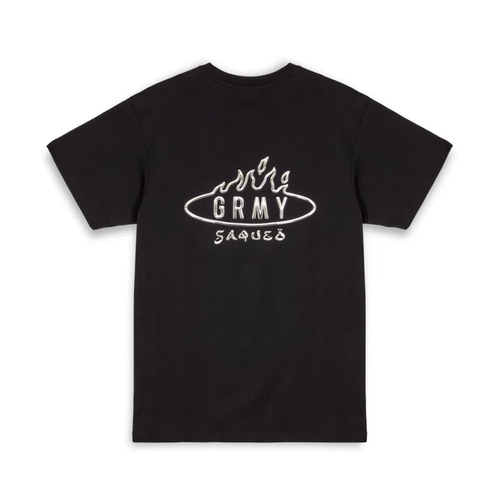 CAMISETA GRIMEY BURN IN FLAMES THE ANVIL  BLACK | SS24