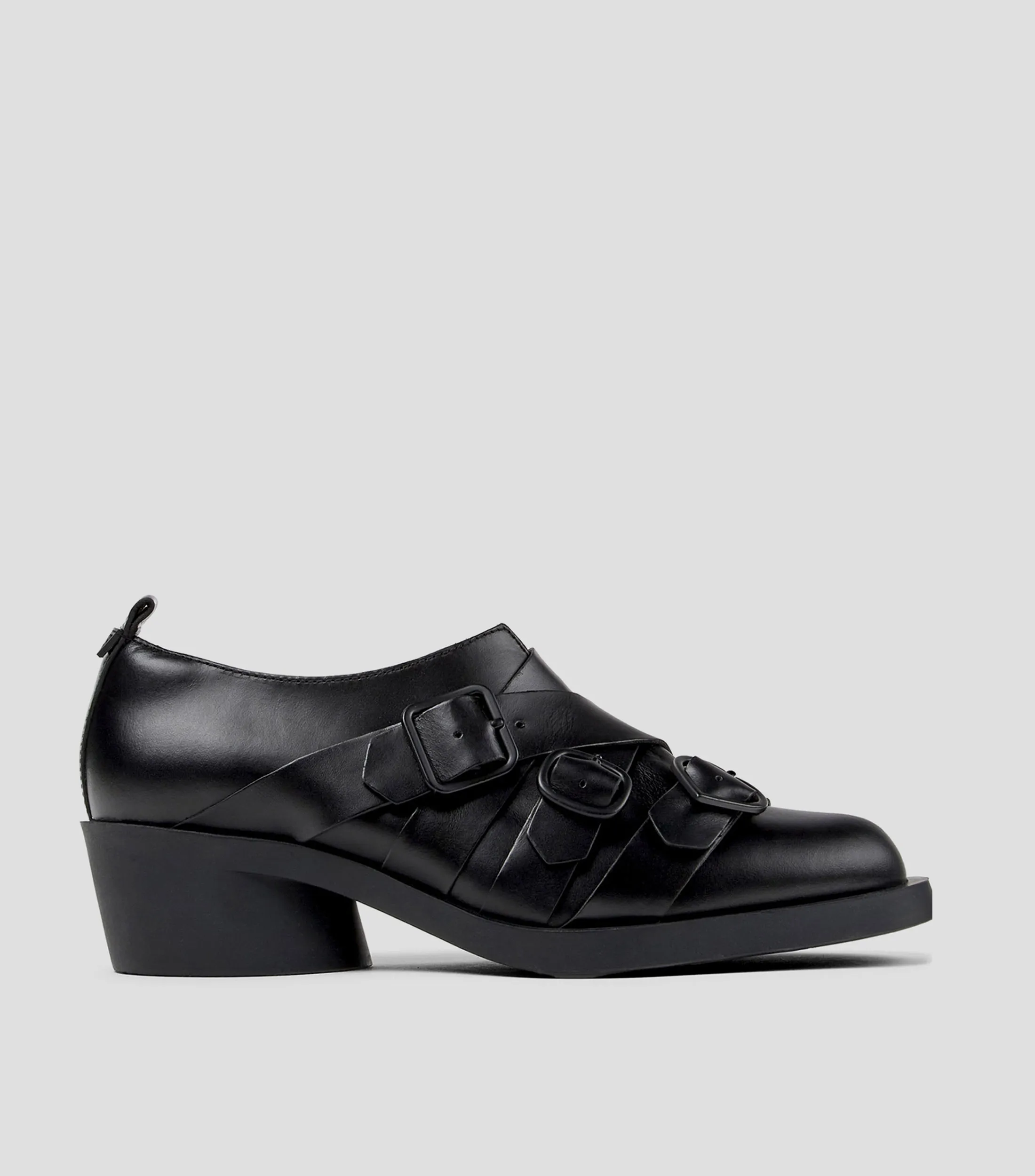 Camper Zapatos Casuales Oxford en Piel con tacón bajo y ancho Mujer