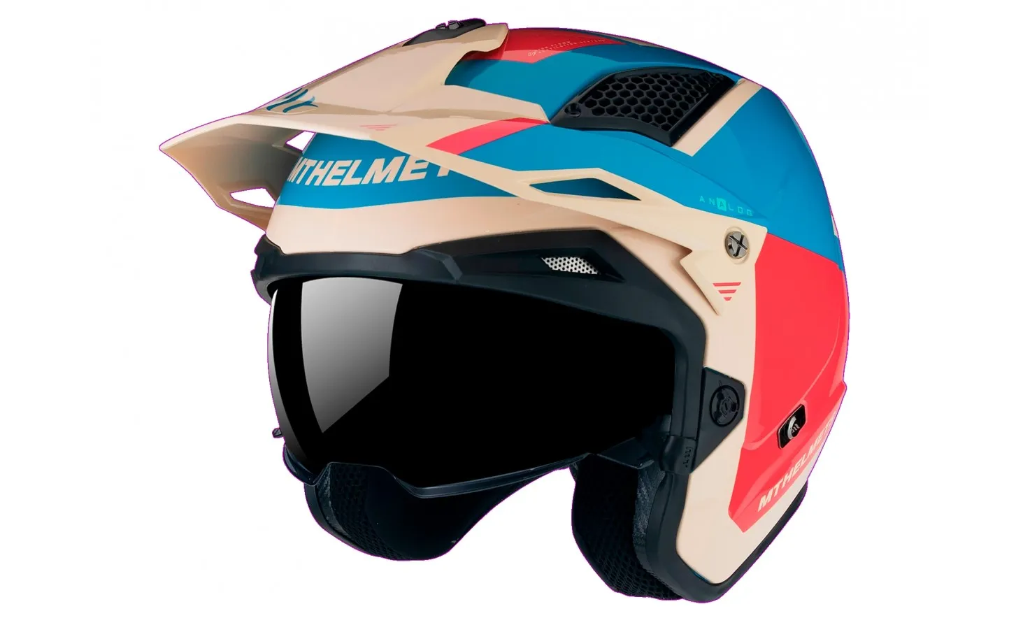 Casco Mt District Sv S Analog Azul Rojo Brillo |13457943713|