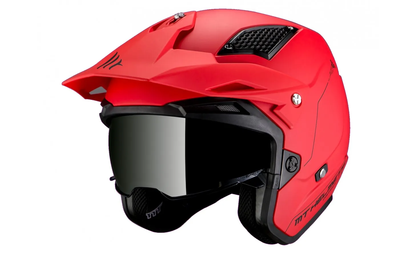 Casco Mt District Sv S Solid Rojo Mate |13450000533|