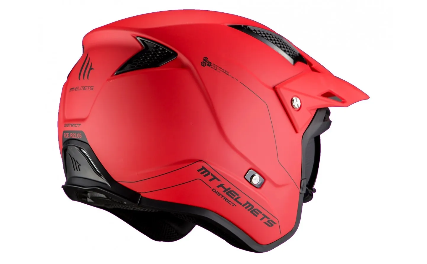Casco Mt District Sv S Solid Rojo Mate |13450000533|