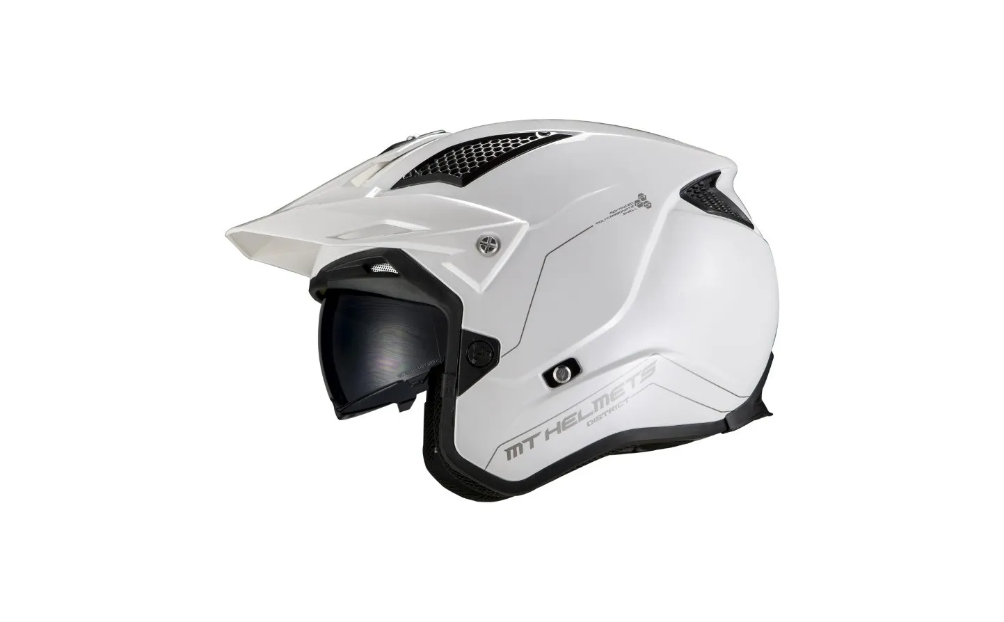 Casco MT District SV Solid Blanco Perla |126800000|