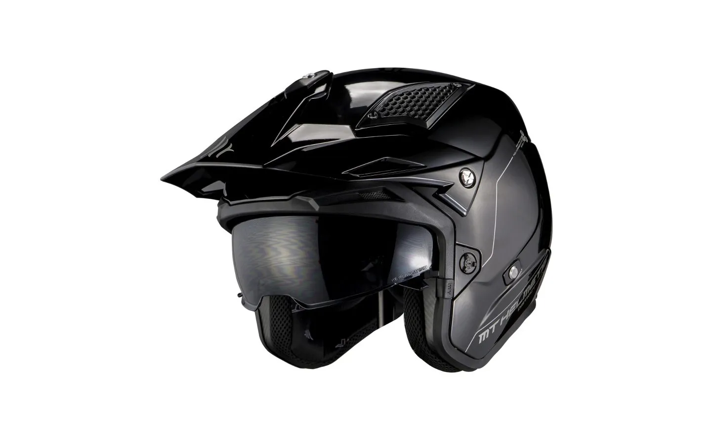 Casco MT District SV Solid Negro Brillo |12680000113|