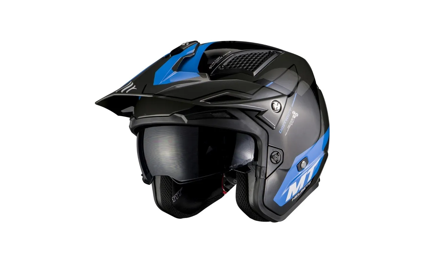 Casco MT District SV Summit Azul Brillo |12685697713|