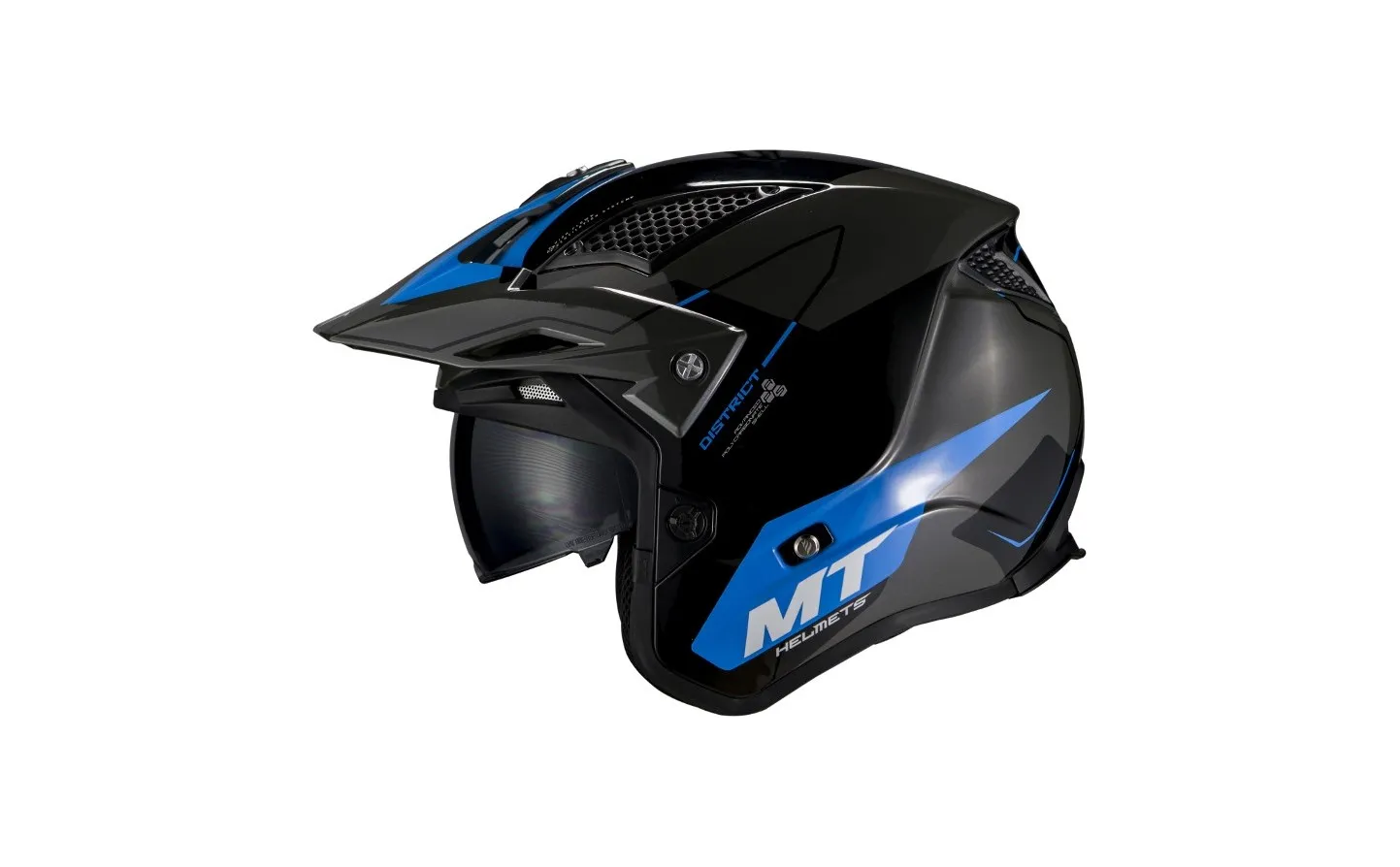 Casco MT District SV Summit Azul Brillo |12685697713|
