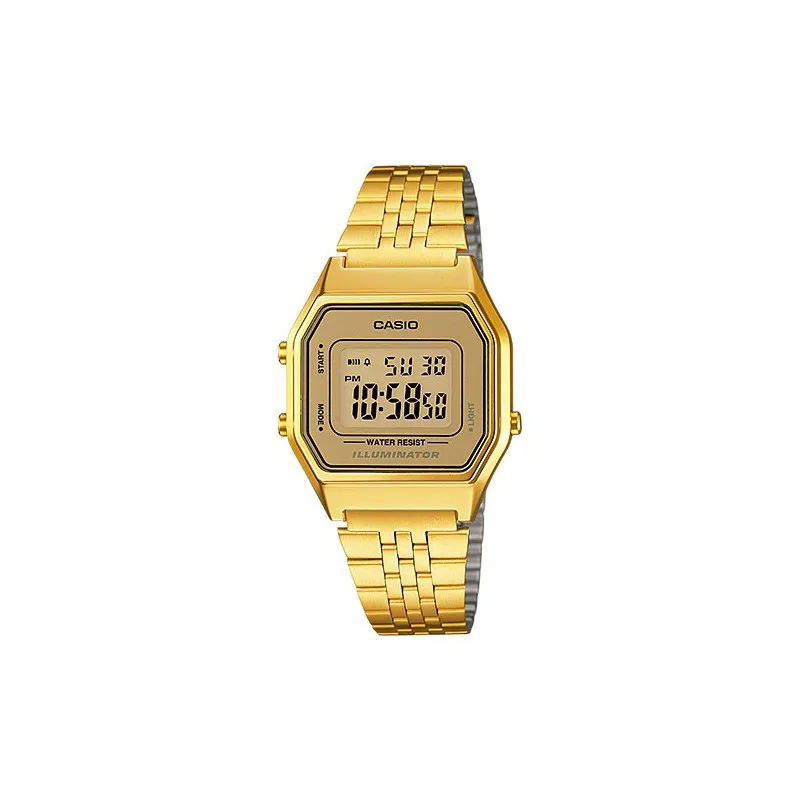 CASIO Reloj Digital Unisex Dorado LA680WG9D
