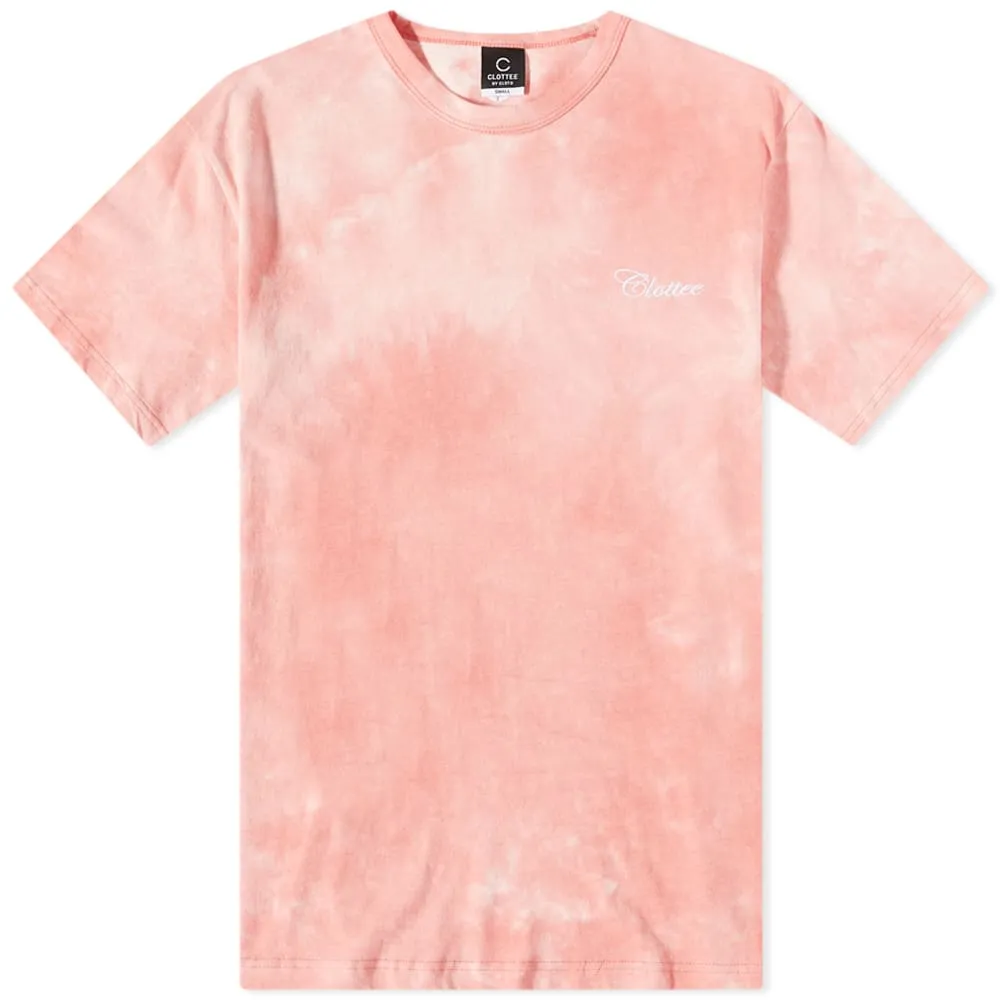 CLOT By Script Tie Dye Logo Tee