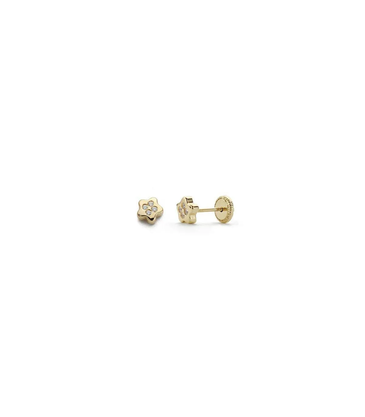 Clous d'oreilles or jaune Fantina 18 Carats