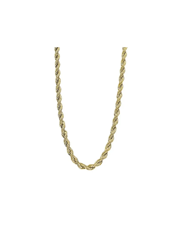 Colgante Cordón Lotus Style hombre Acero dorado LS2233