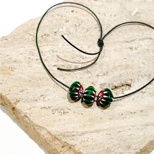 Collar Cristal Verde
