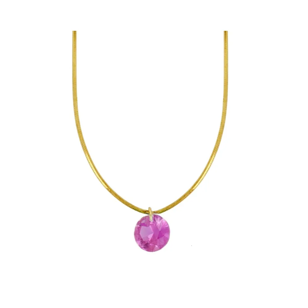 Collar Diamond Violeta Oro