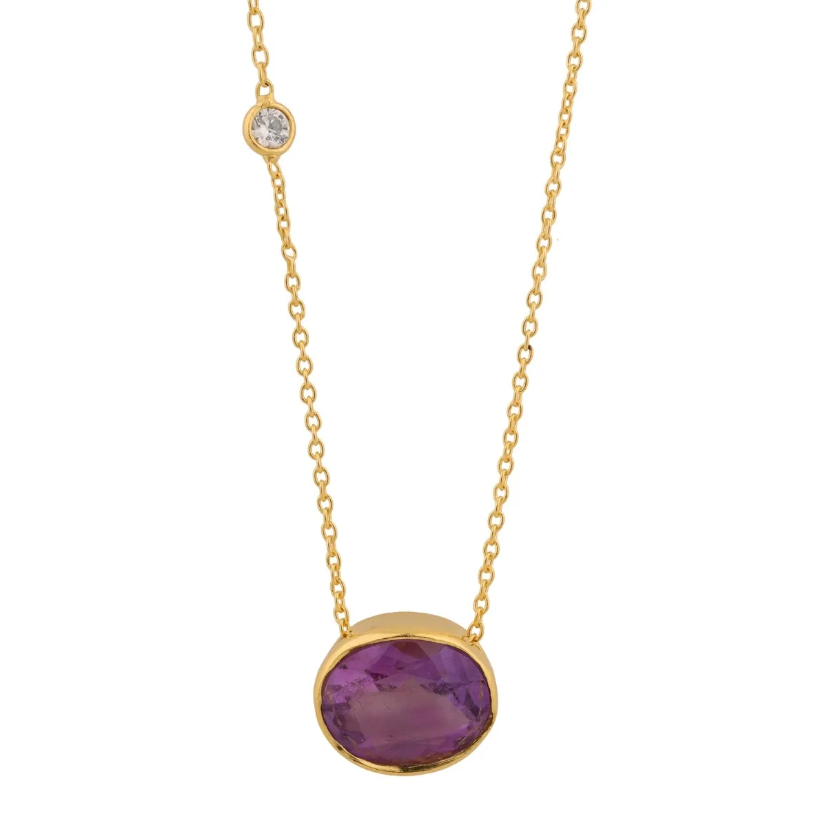 Collar Mineral Amatista