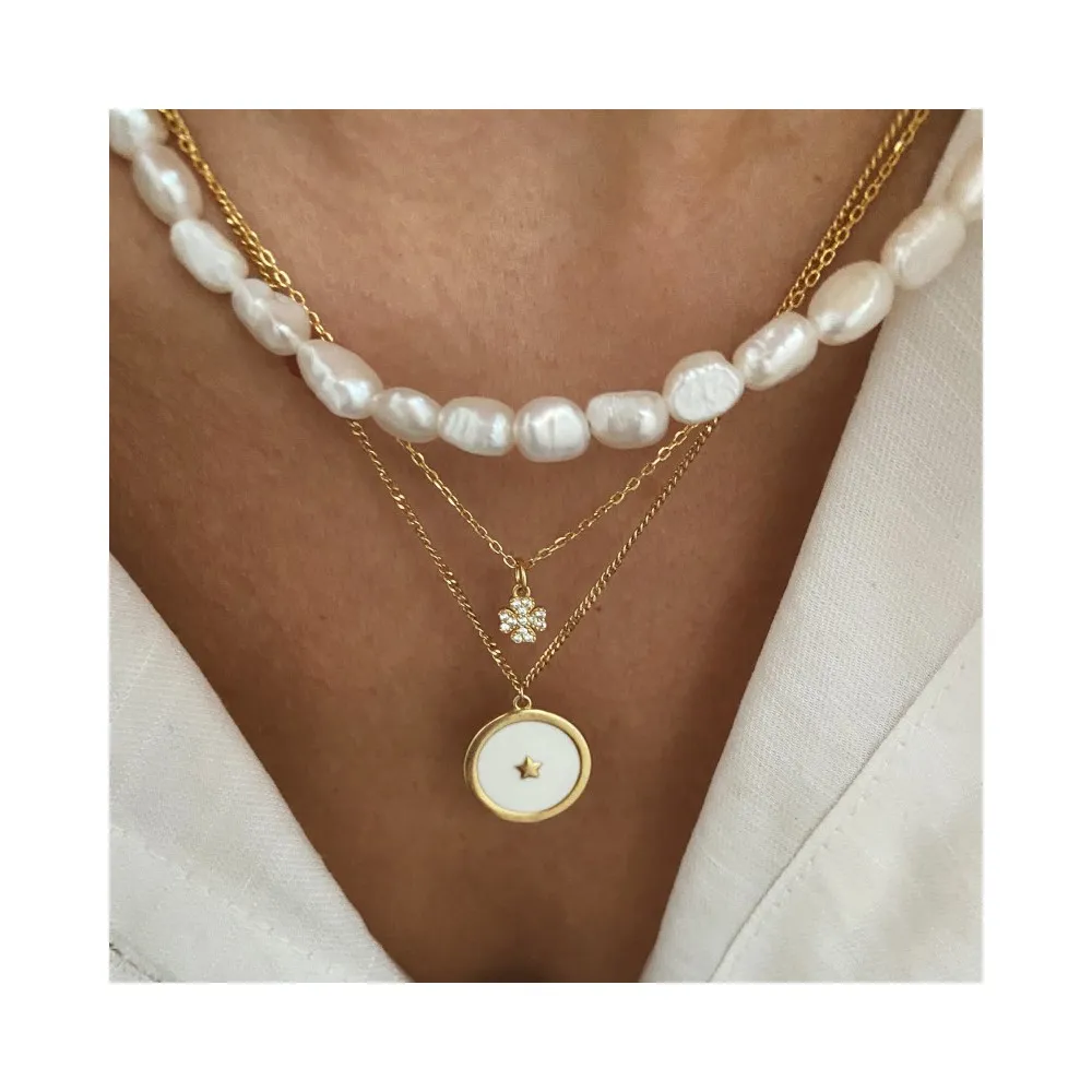 Collar Trieste Perla Oro