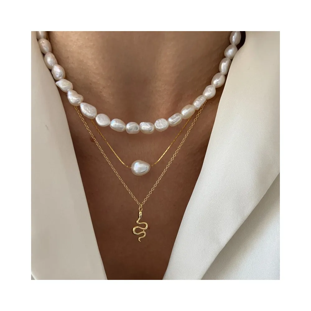 Collar Trieste Perla Oro