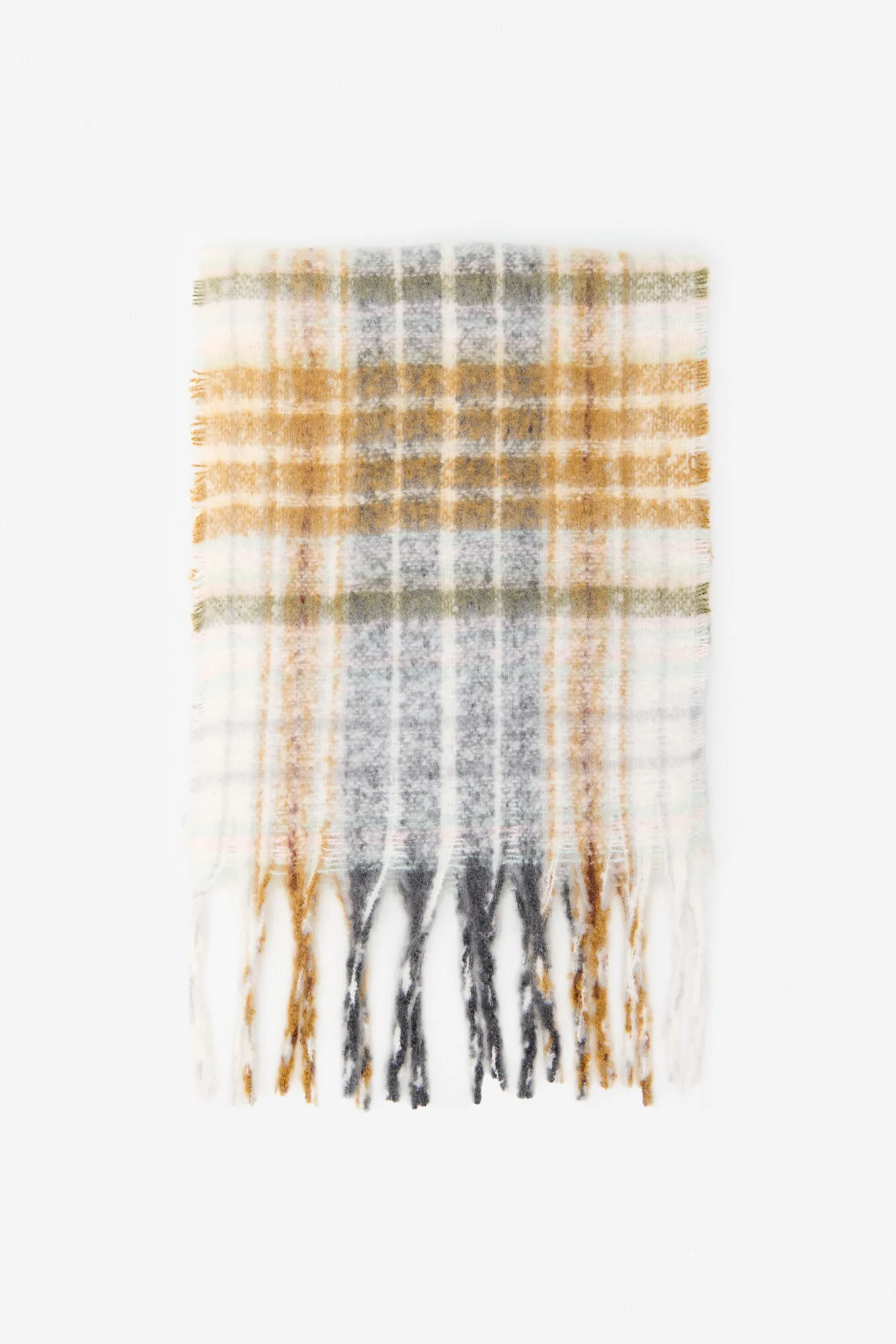 Cortefiel Bufanda tartan flecos