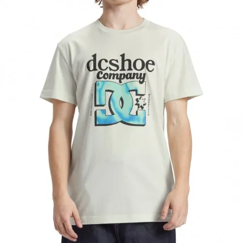 DC Shoes Overspray Tee Lily White