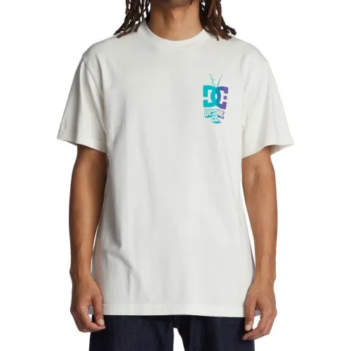 DC Shoes Watch And Learn Tee Lily White Enzyme Wash