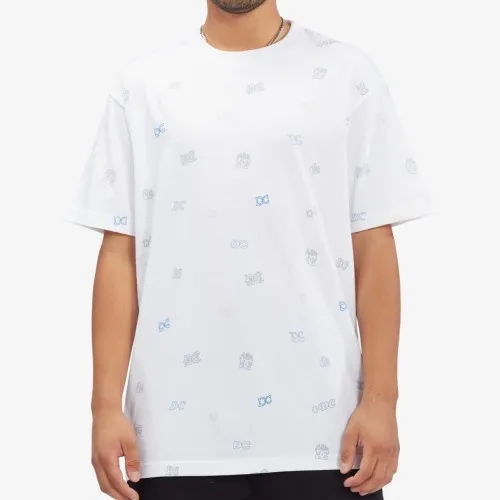 DC Shoes Wild Style Tee White Ditzy Multi
