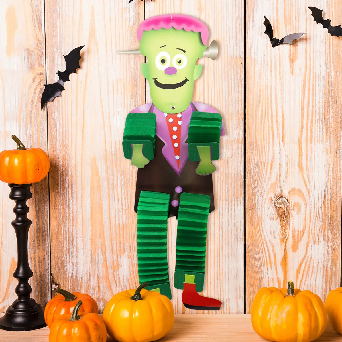 Decoración Colgante de Papel con Diseo de Frankenstein