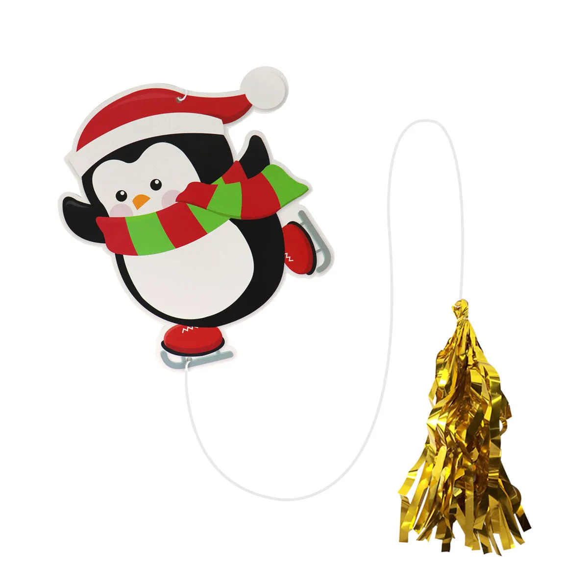 Decoración Colgante de Papel con Diseo de Pingüino