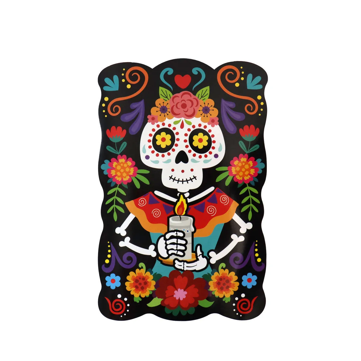 Decoración de Papel con Diseo de Catrina