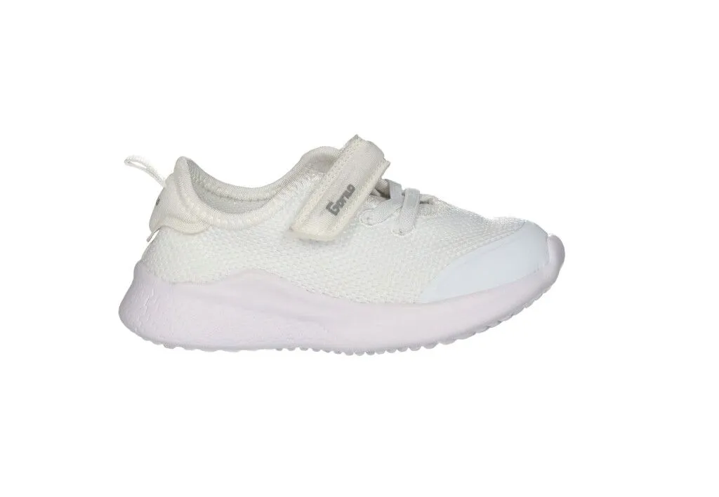 Deportivo Nylon Blanco Velcro Cordones Elasticos