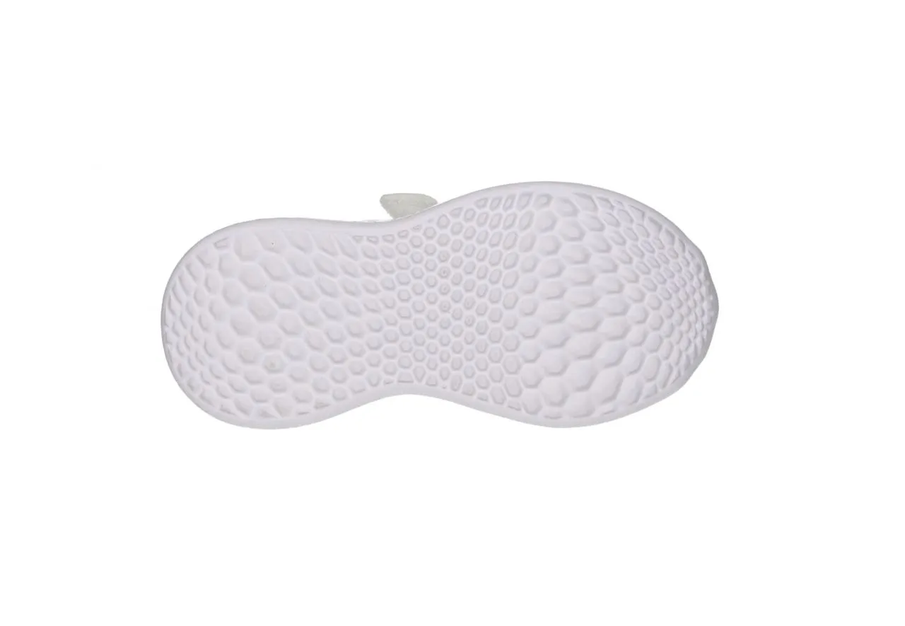 Deportivo Nylon Blanco Velcro Cordones Elasticos