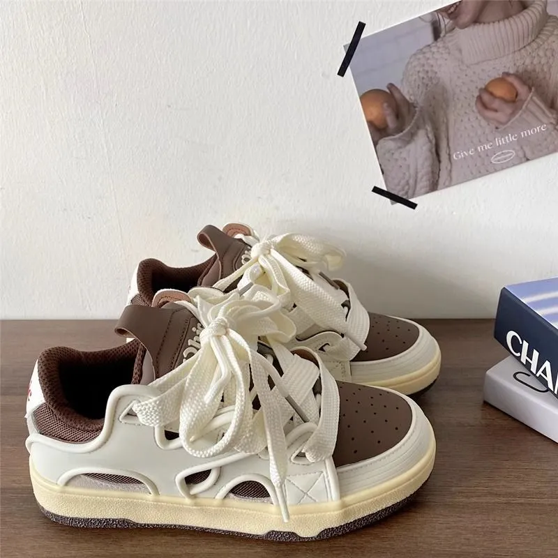Diseño de calzado de tablero de RV Nicho de estudiante Ins Pan pareja zapatos deportivos de moda