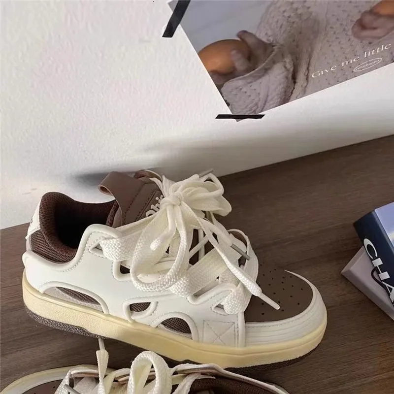 Diseño de calzado de tablero de RV Nicho de estudiante Ins Pan pareja zapatos deportivos de moda