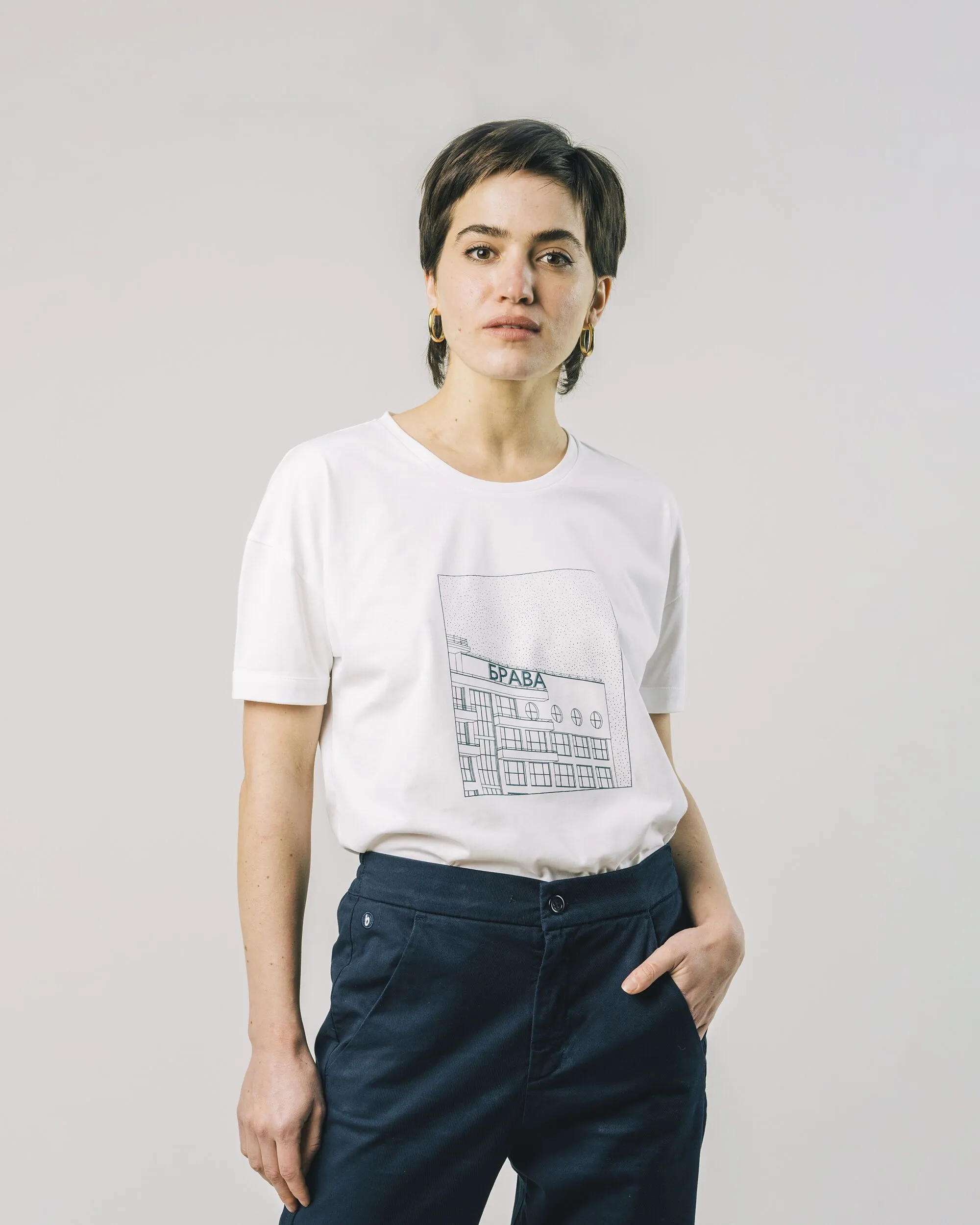 DISTRICT SLIM TSHIRT WHITE