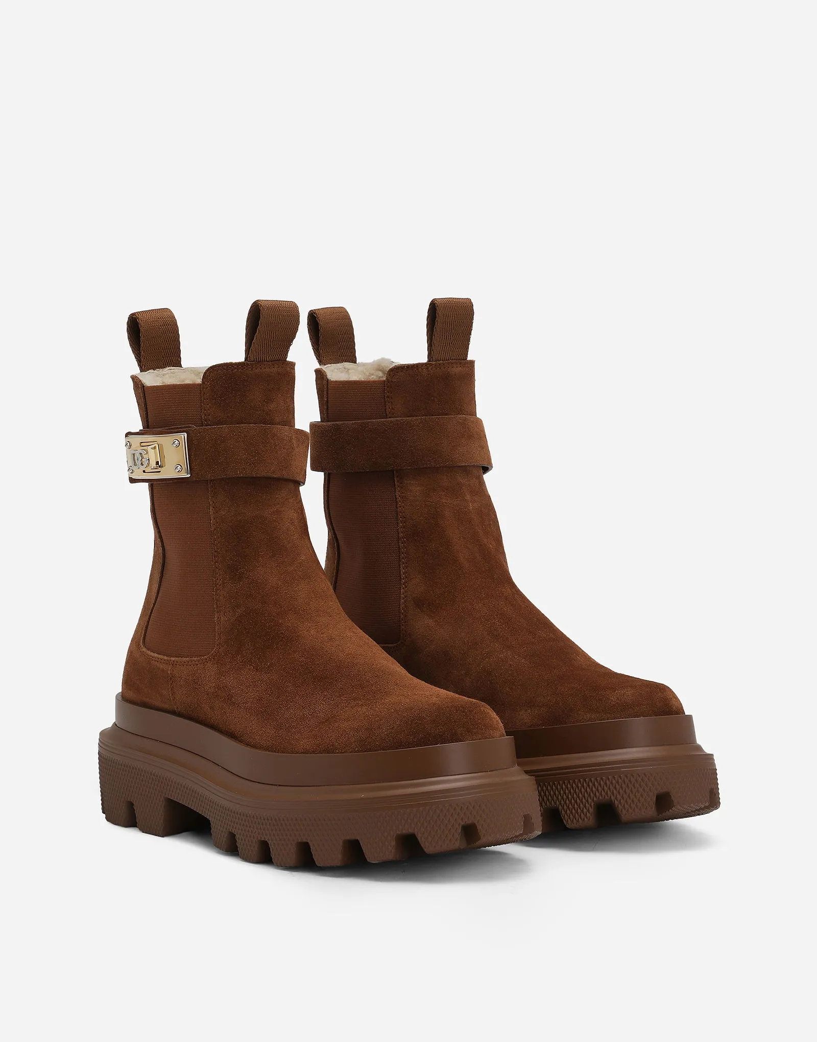 Dolce & Gabbana Suede Ankle Boots