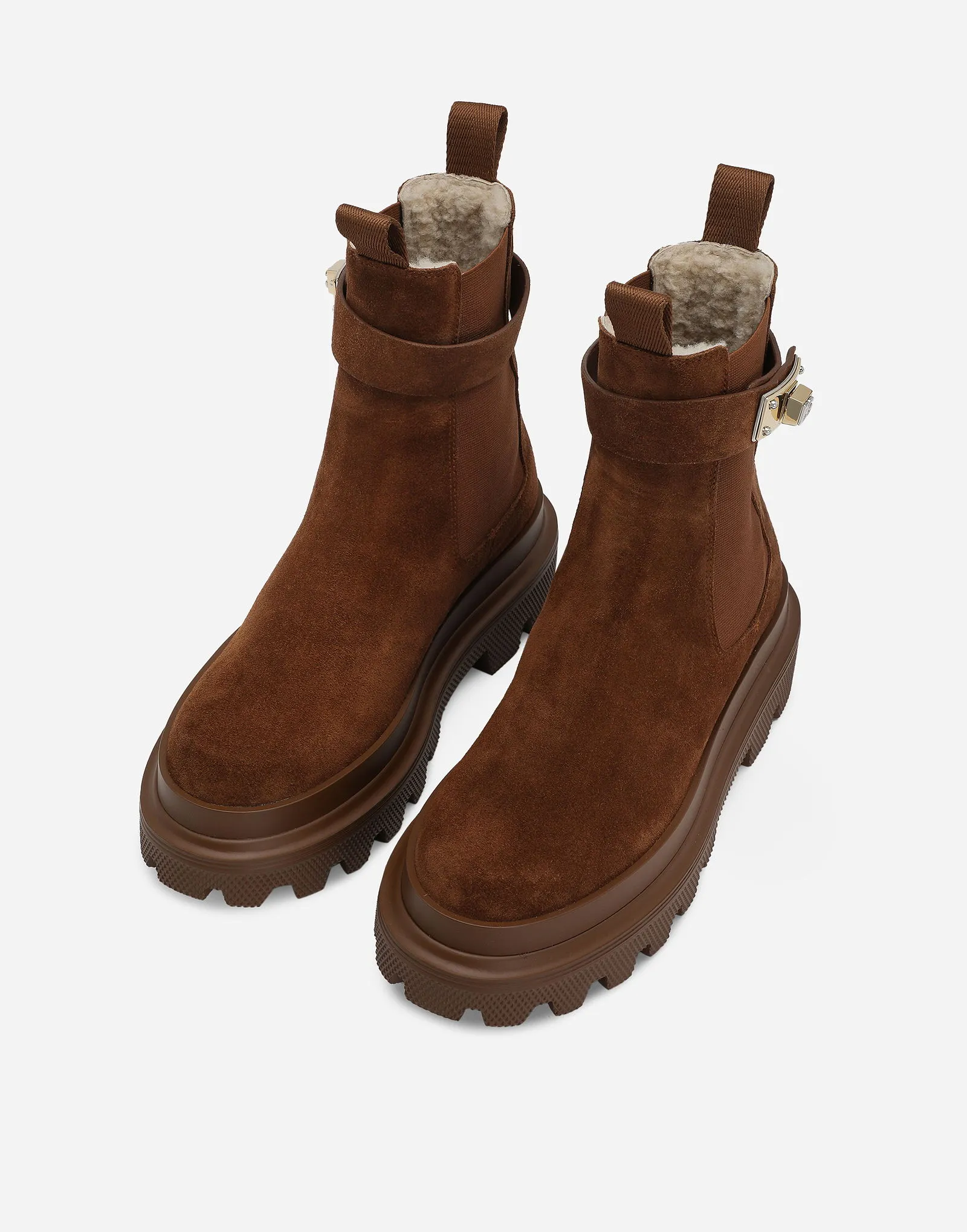 Dolce & Gabbana Suede Ankle Boots