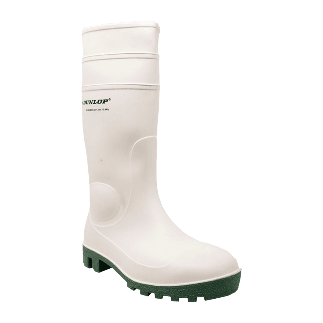 DUNLOP PP171BV03 TALLA 36 PAR DE BOTAS DE PVC CON PUNTA DE ACERO BLANCAS ALTAS