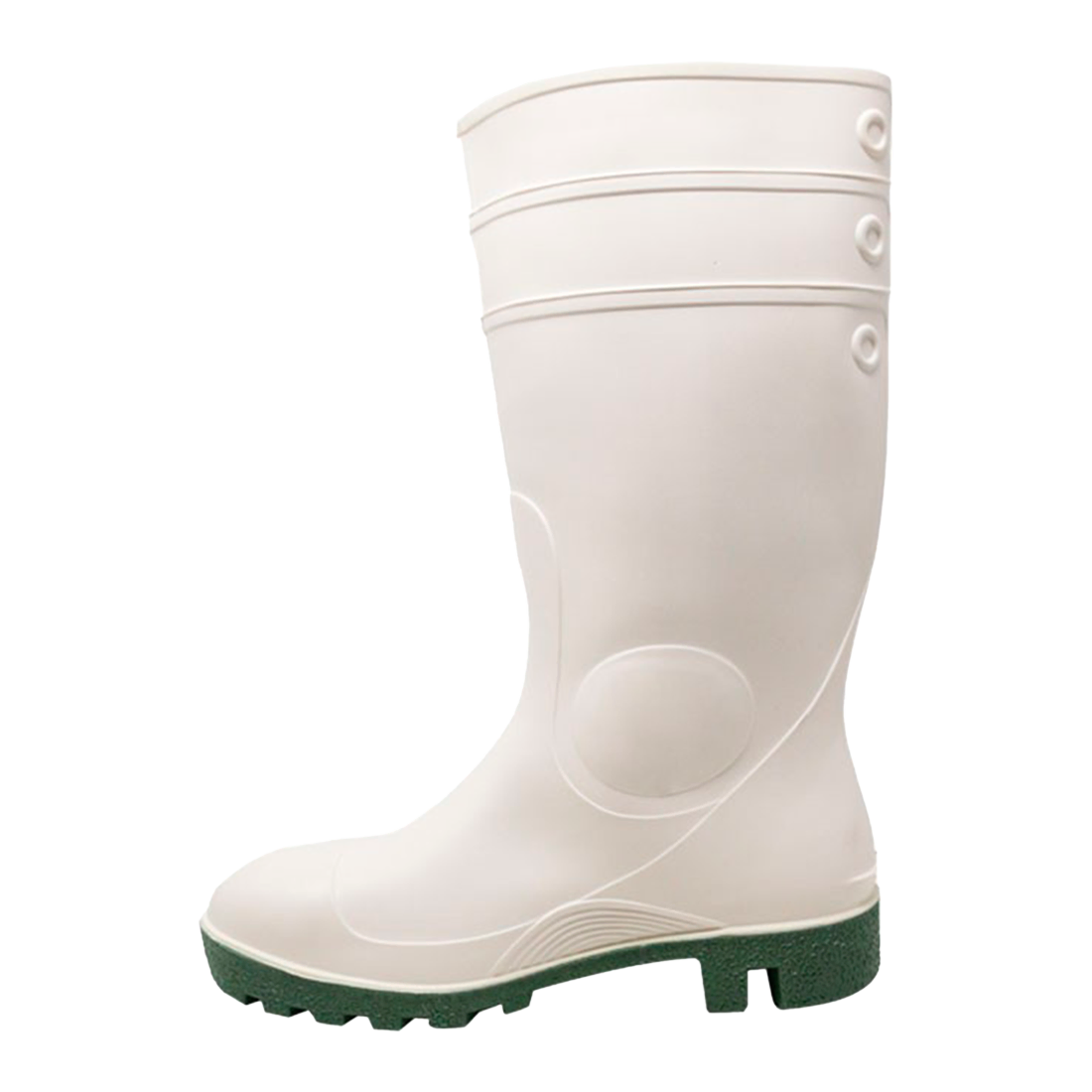 DUNLOP PP171BV03 TALLA 36 PAR DE BOTAS DE PVC CON PUNTA DE ACERO BLANCAS ALTAS
