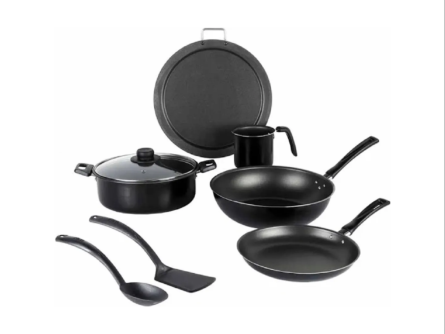 Ekco 45432 Negro Bateria De Cocina 8 Pzs          (010)