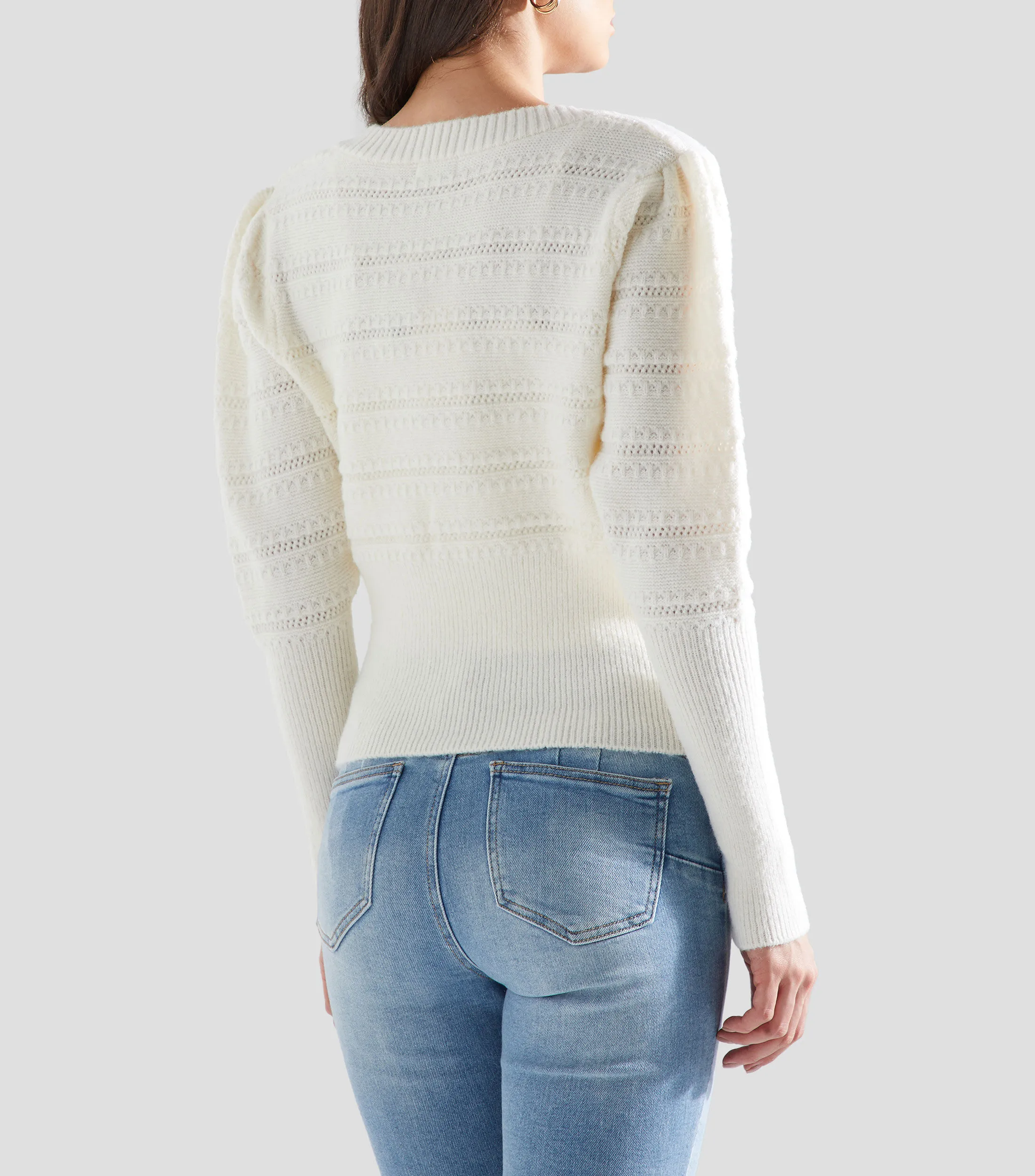 Epsilon Suéter de cuello cuadrado Mujer